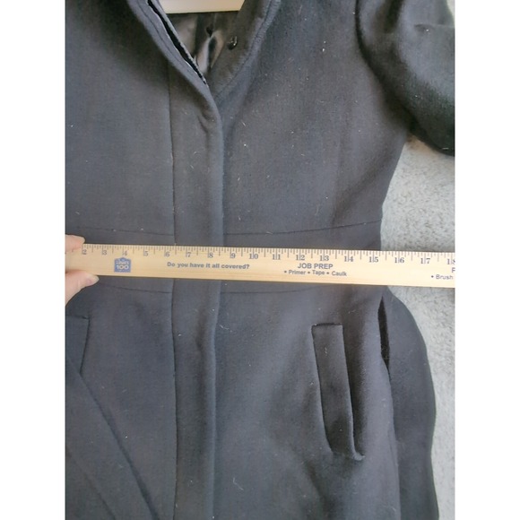 J.Crew Pea Coat Womens Medium/Small Double Italian Cloth Wool Lady Day Overcoat - Picture 8 of 16